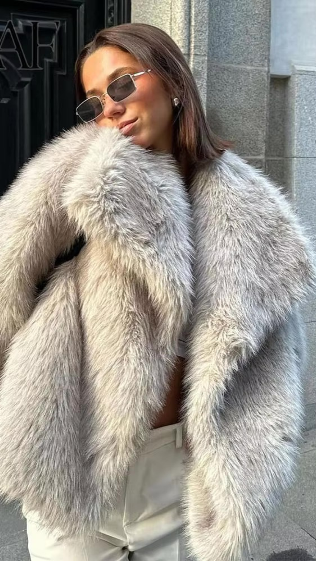 JOY • Faux Fur Jacket